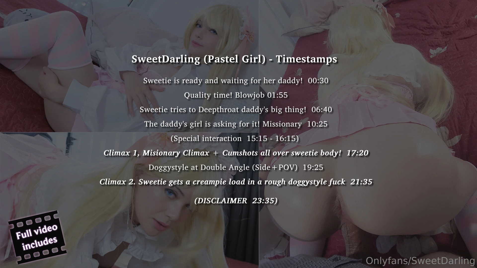 Sweetie the pastel girl if 2024 last video was me as a staid and sexy 