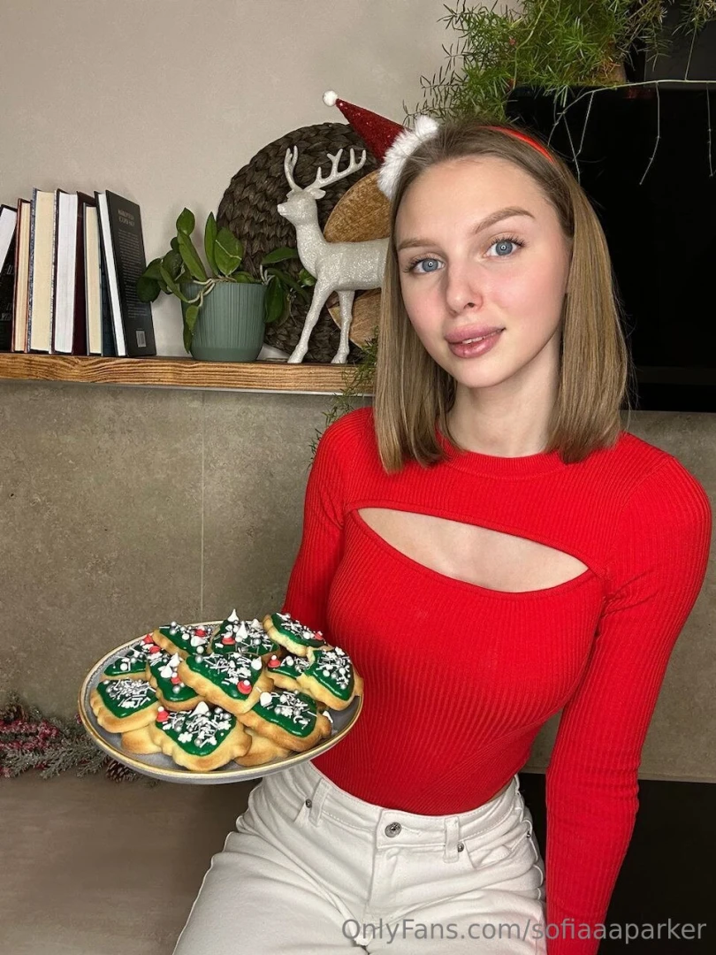 Baking christmas cookies but somehow all the frosting ended up on me 