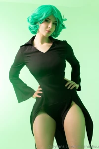 Front or back tatsumaki from one punch man cosplay hot version of her