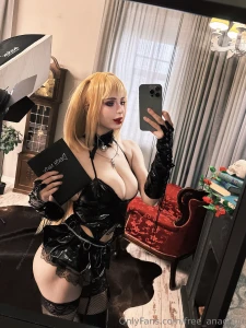 My new amane misa cosplay if you wanna see misa s nipples go to my