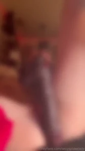 Check out my new huge ass bbc toy i used both my clit sucking and