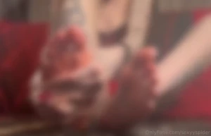 I give them a i rubbed oil into my feet and teased you with them i