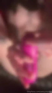 I cum hard using my favourite toy ever my clit sucking one while