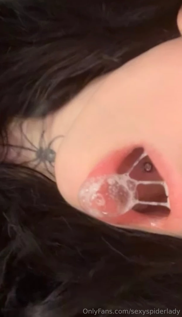 Quick clip of me playing with my spit blowing bubbles 