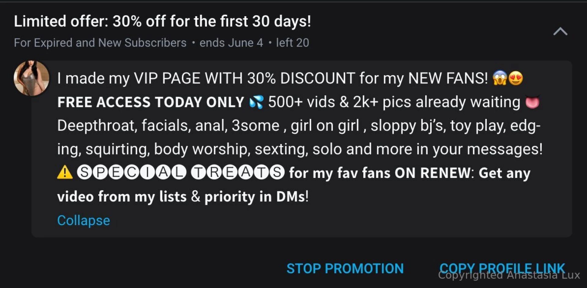Flash sale anastasialux 