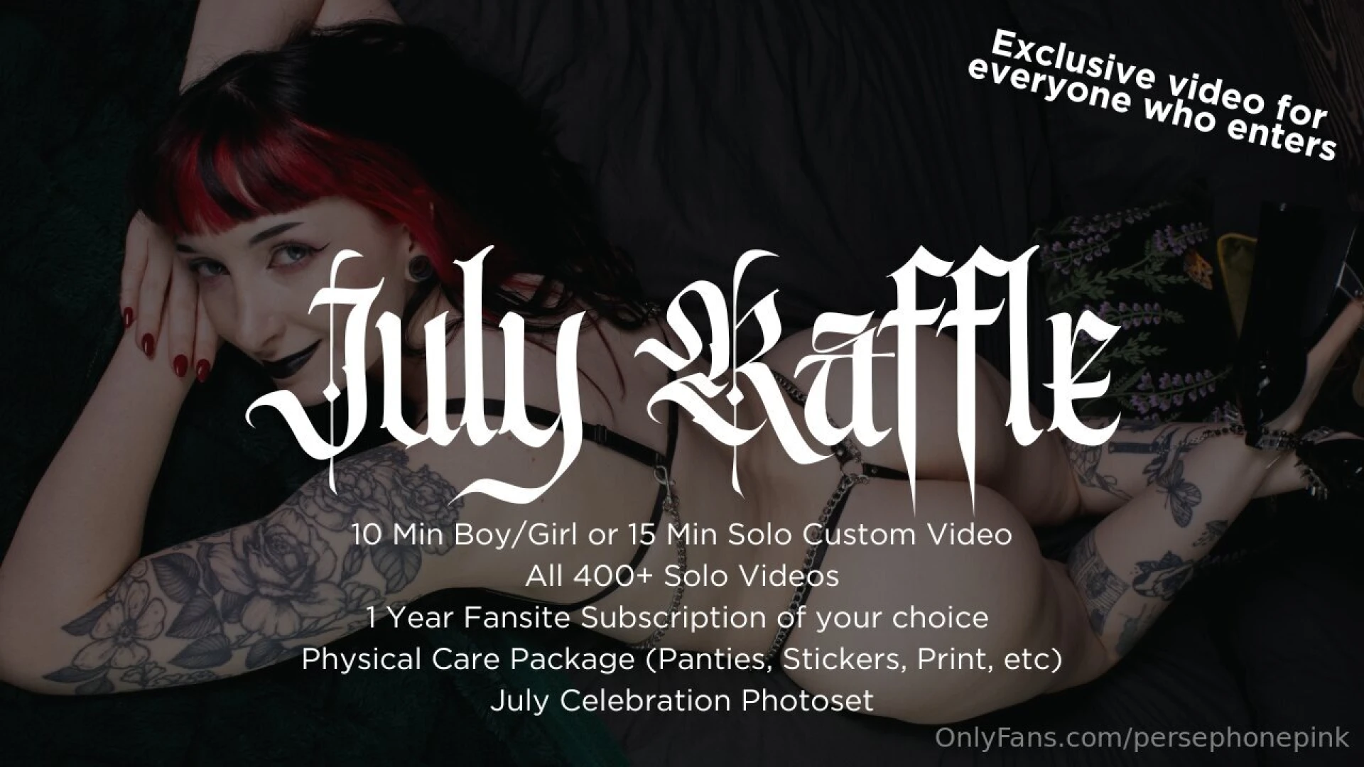 Kinda sucked at advetising it hehe but i m having a huge raffle on my 