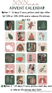 Advent calendars i m offering an advent calendars starting sunday