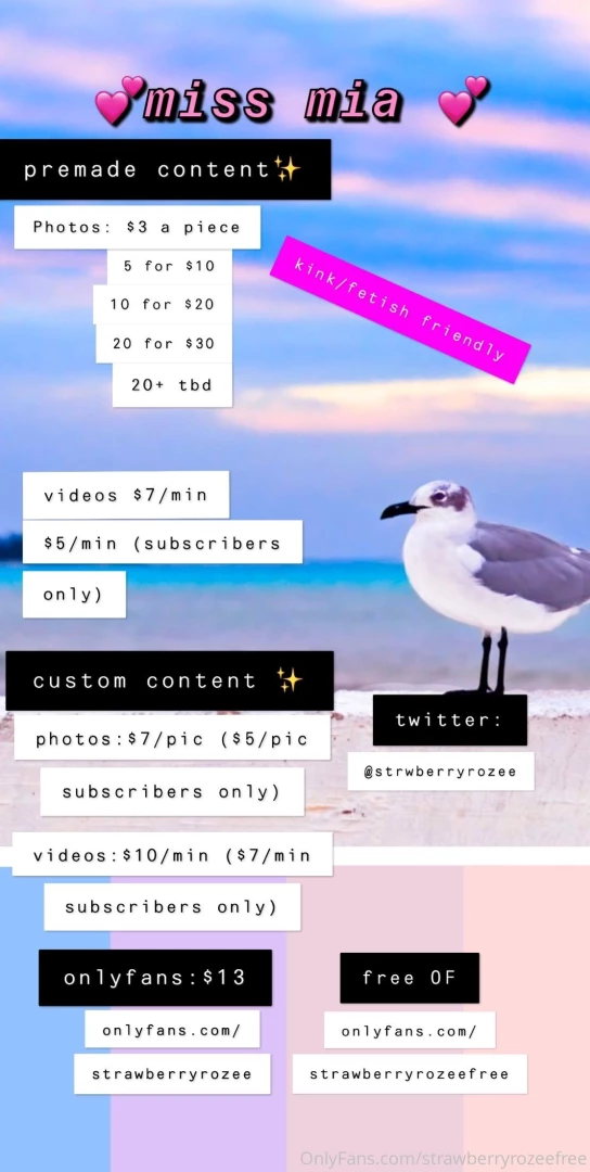 Tip menu services not limited to those on these list ask me abt 