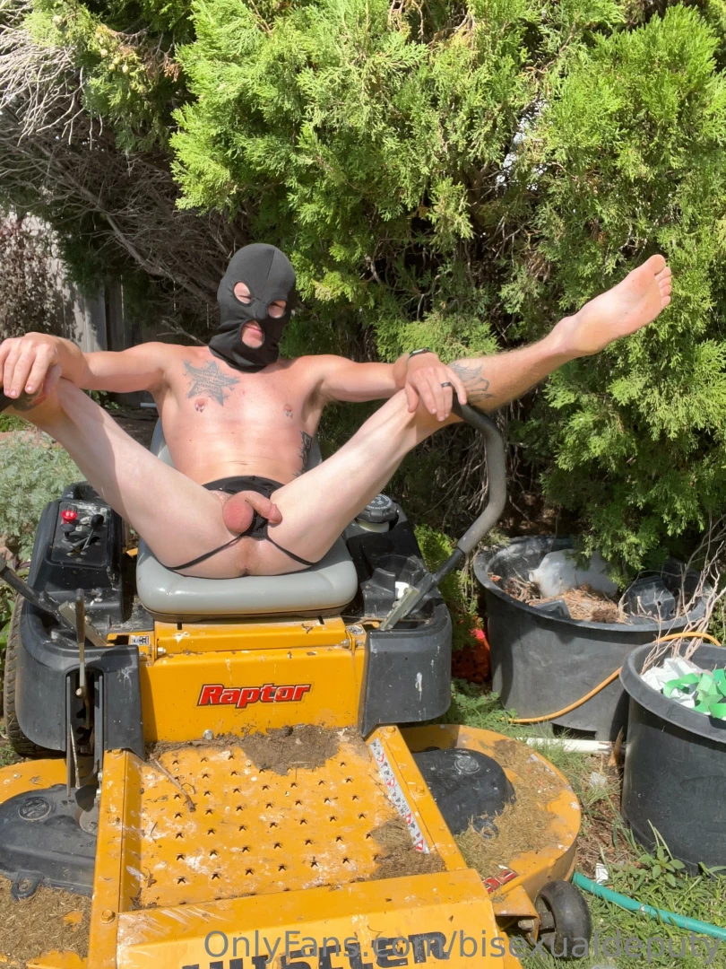 Had a little fun while mowing it felt so good getting off like this part 1 