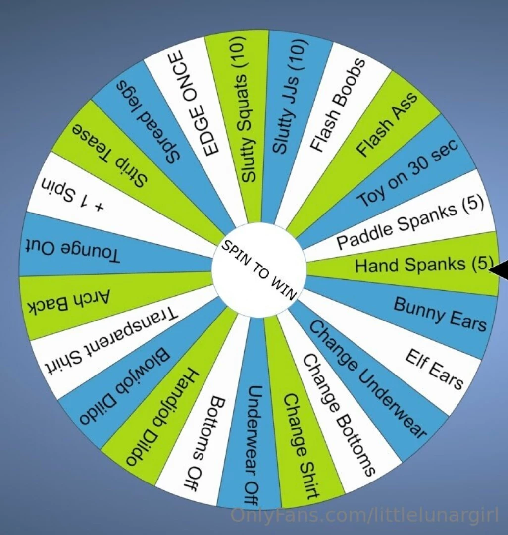 Here is the wheel for tonight s stream these will be 5 a spin i ll 