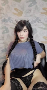 Sheer bra no pasties