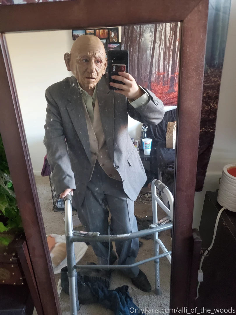 My halloween costume this year is an old man stripper none of my 