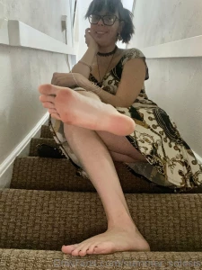 Would you crawl up the stairs to worship my feet part 16