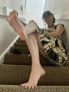 Would you crawl up the stairs to worship my feet part 12