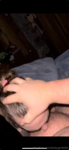 All pov sucking your dick riding you while getting my titties squeezed