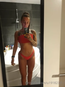 Maybe red what u guys think or no bikini soon