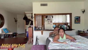 Viking boyfriend dominates his asian girlfriend into orgasm