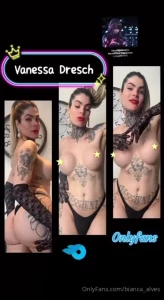 This is my sexy ts friend vanessadres busty blonde who loves to play part 17