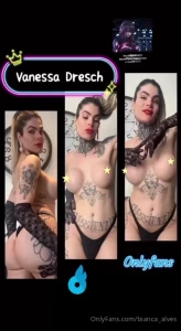 This is my sexy ts friend vanessadres busty blonde who loves to play part 54