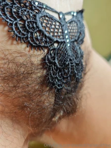 Enjoy this super sexy photo set in my new black pantie with pearls you part 1