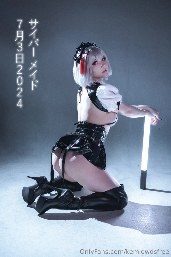 Cyber maid is at your service fully equipped and prepared to 