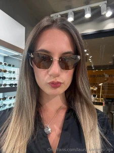Trying on shades but nothing hides these filthy thoughts