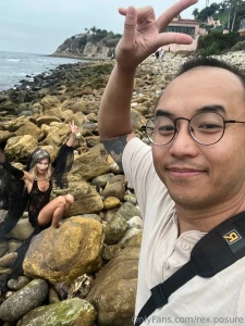 With emma rosie moody gloomy beach shoot few days ago