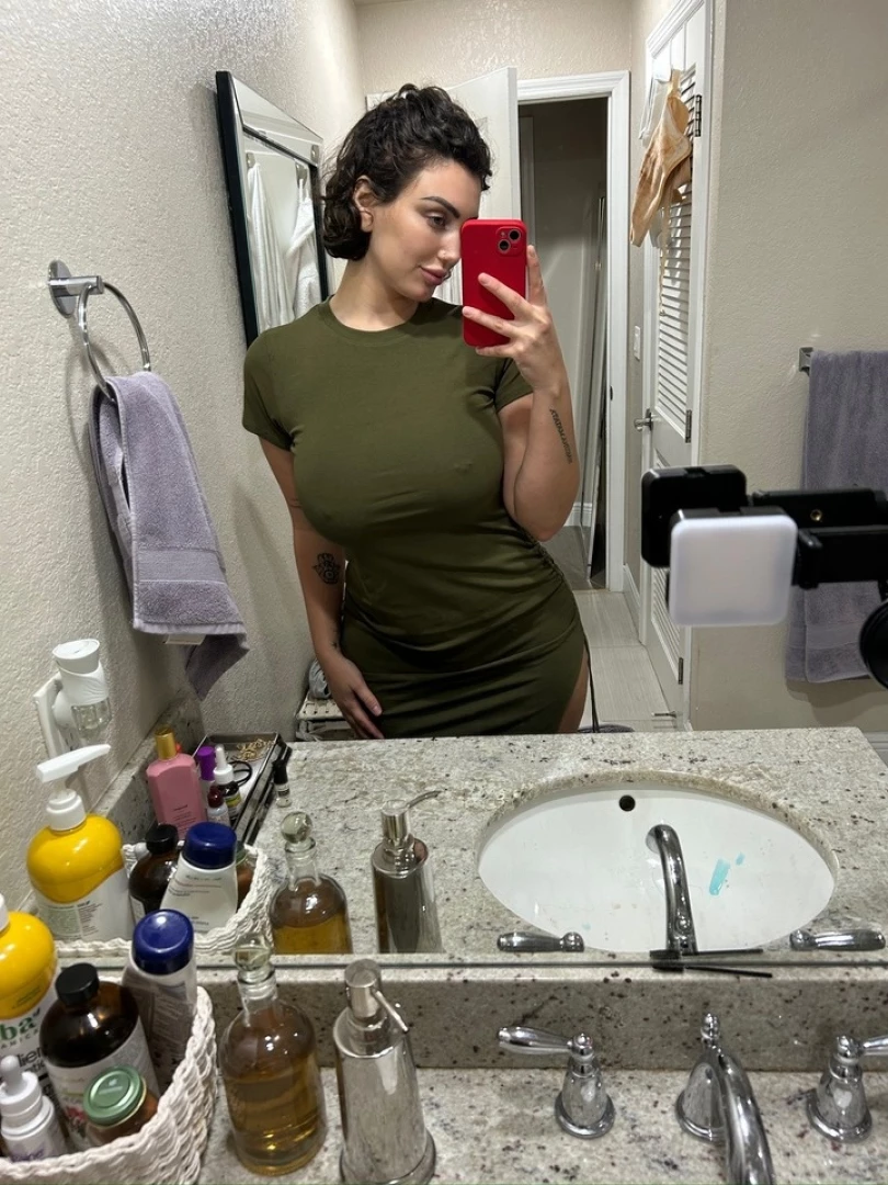 This feels like a no bra type of dress don t u think part 1 