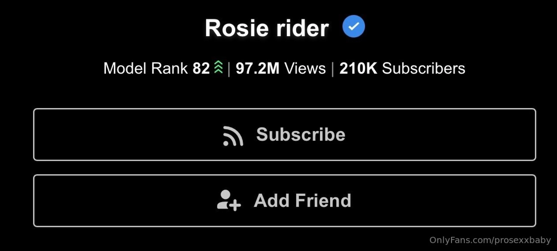 New video out on the hub search up rosie rider 