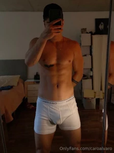 White underwear is the erotic lingerie of a man
