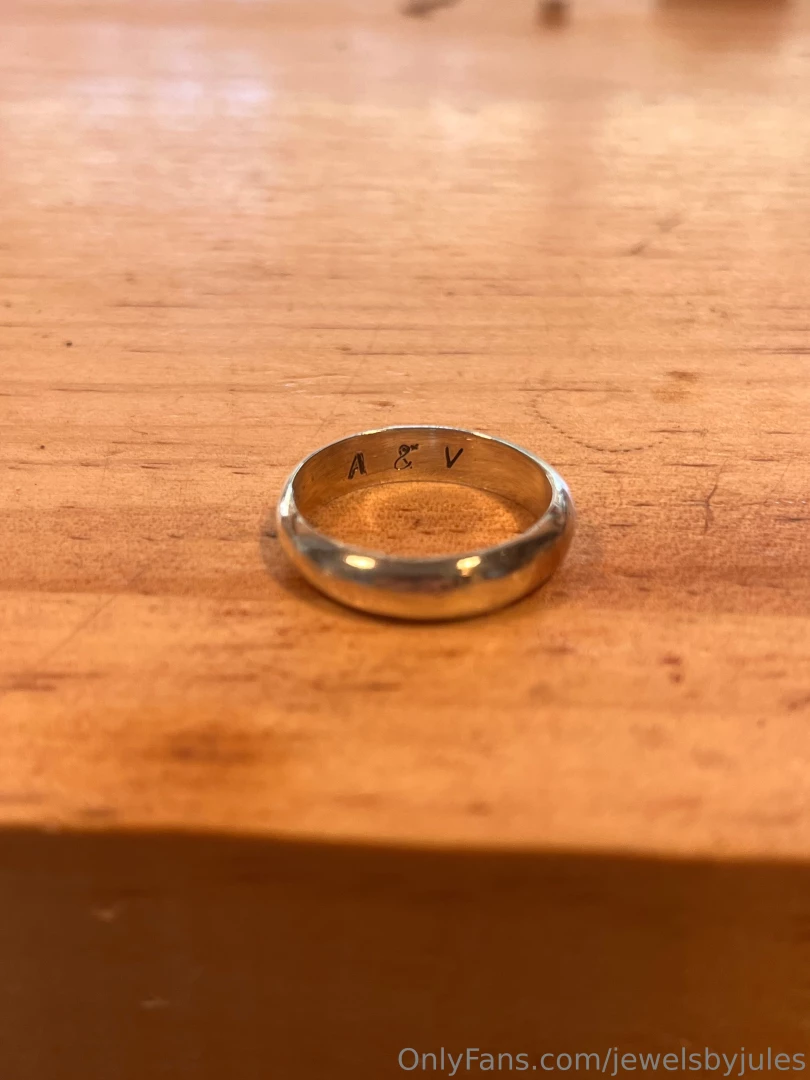 Made my first wedding band today for a dear friend and family member 