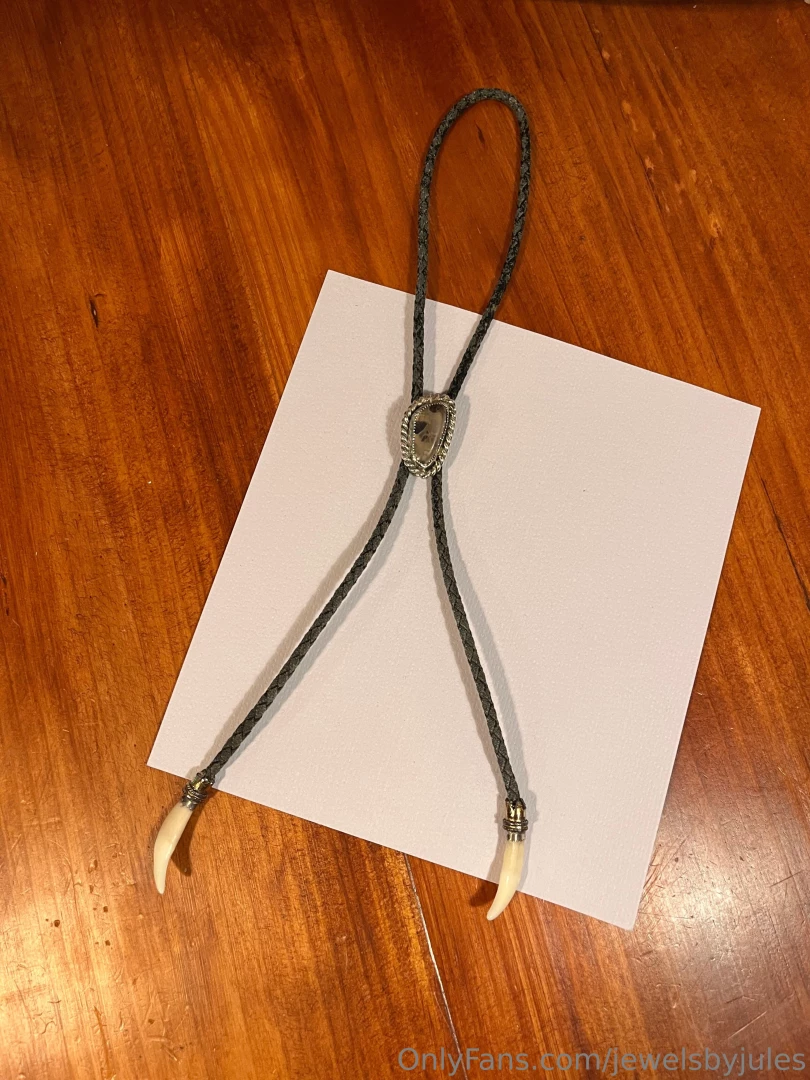 Here a look at the finished bolo neck tie i made last week part 1 