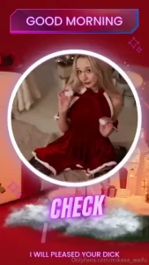 Would you like to get me under your christmas tree i ll be in a red