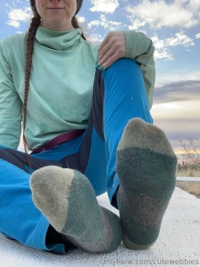 Shoes off at the summit