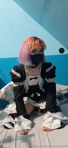 Happy valentine s i hope you like me in a maid dress lt 3 i might have part 2