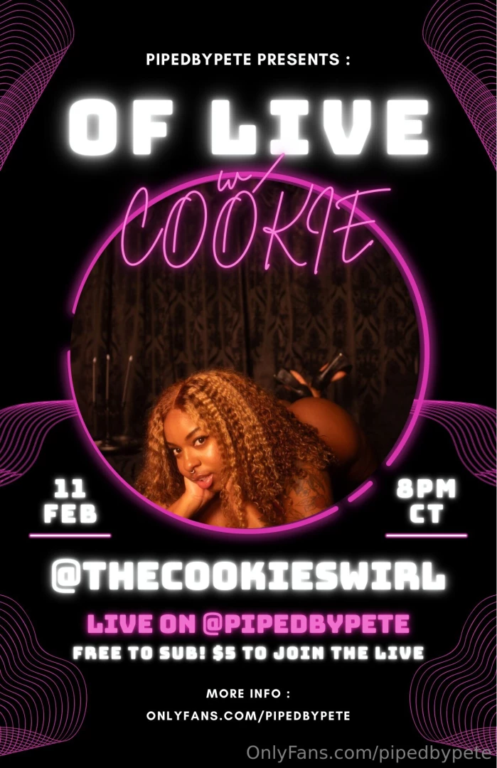 Live on of w thecookieswirl her first ever b g live over 315k 