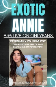 Fine ass latina live on of exoticannie is coming on for a b g live we part 2