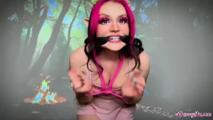 Captured elf girl tied up gag talk sellable custom content elf girl