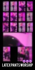 Latex worship set dancing posing and squatting over the camera in