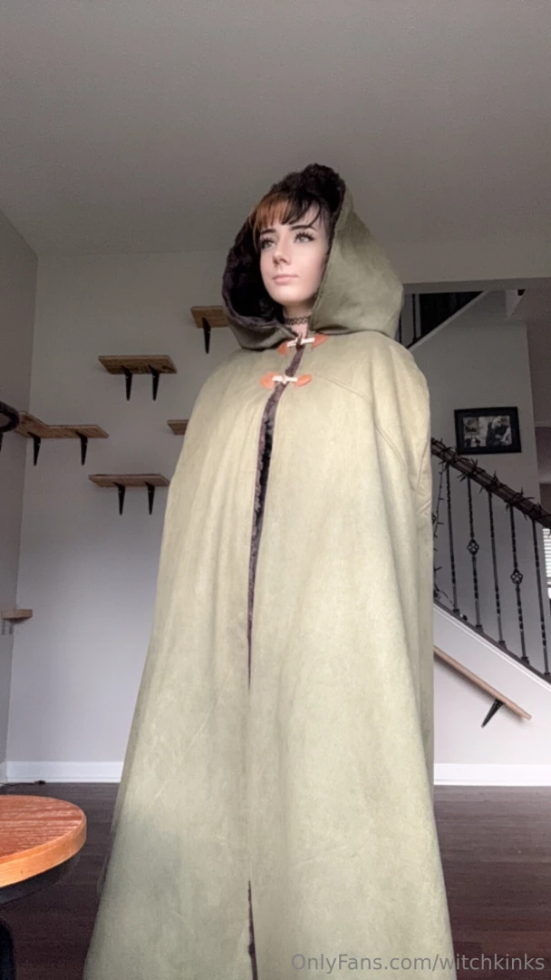 The cloak stays on during sex we are going to be role playing that you 