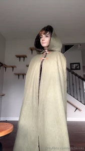 The cloak stays on during sex we are going to be role playing that you