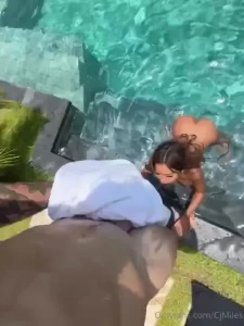 Monday pool fucking i was trying to swim but my swimming instructor