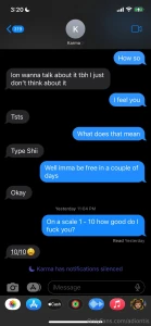 So this is one of the chicks from the yt video that rated my dick we