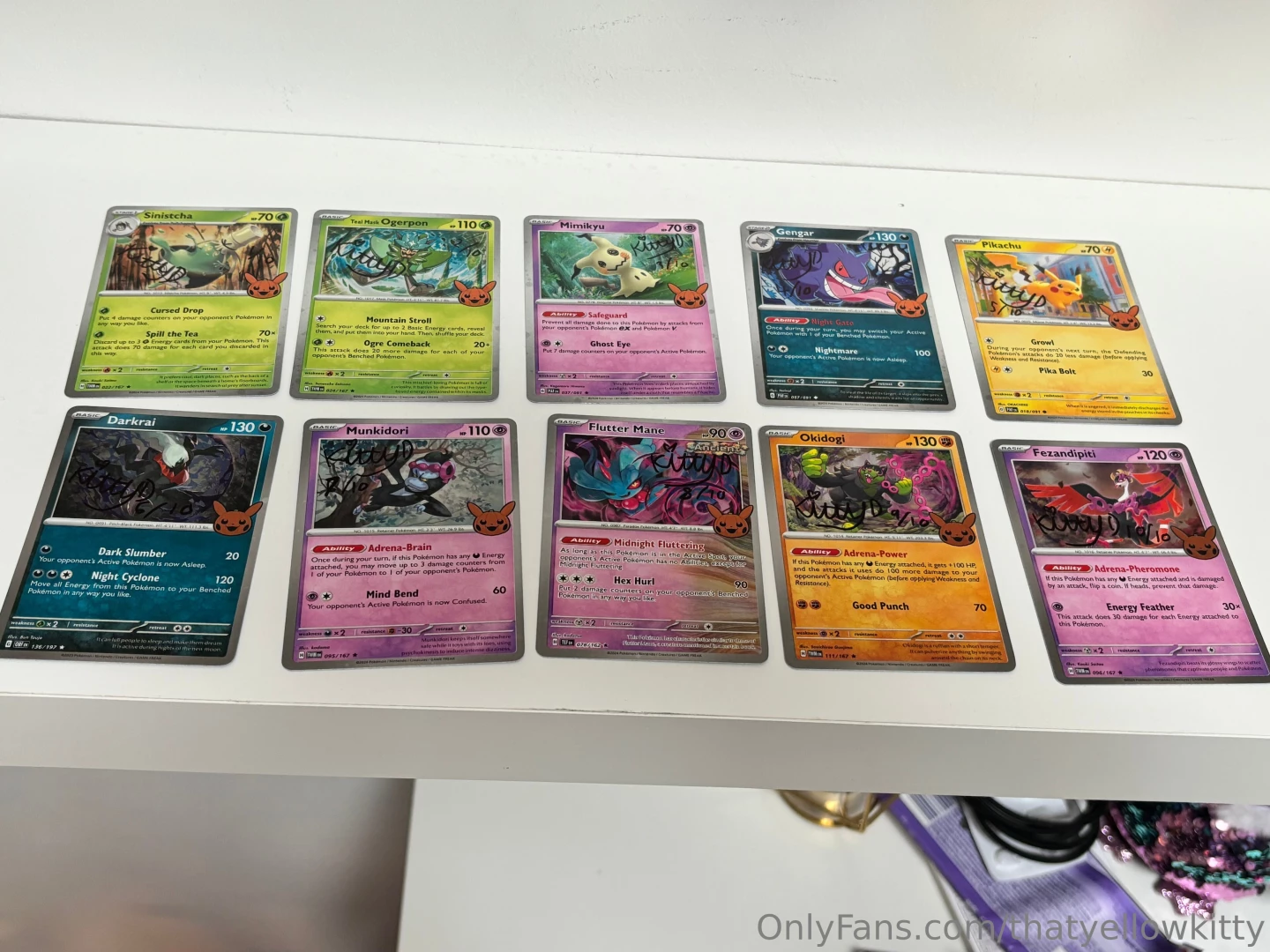 2024 pok mon trick or trade collection signed holo cards i have 10 part 2 