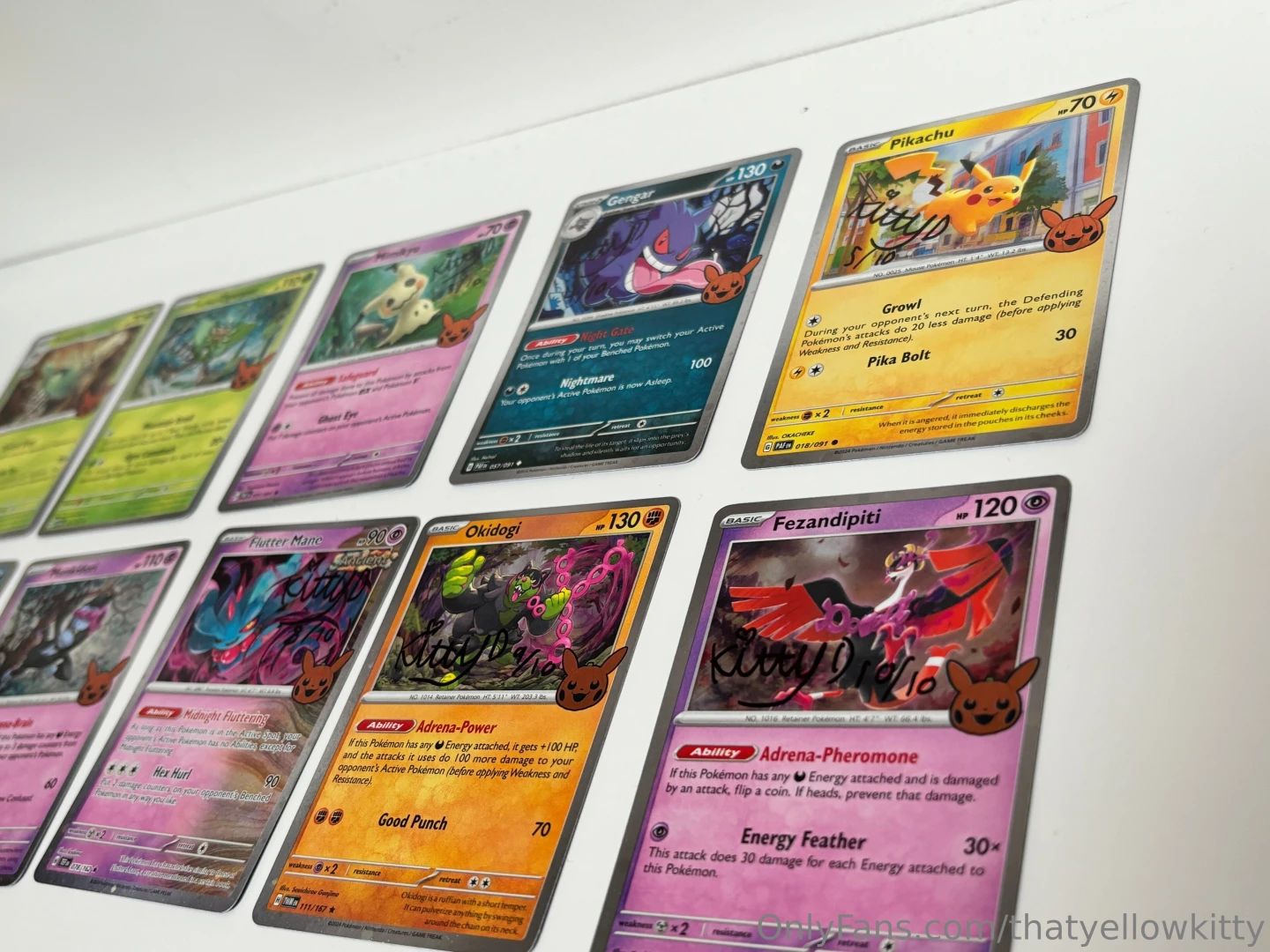2024 pok mon trick or trade collection signed holo cards i have 10 part 1 