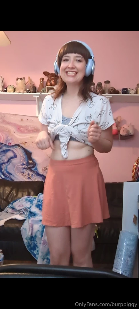 Burping for about 8 1 2 minutes wearing a cute milk patterned shirt part 2 