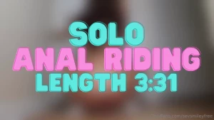 My first ever anal riding video