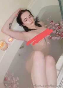 I love to bathe with flower petals it makes me feel like a princess