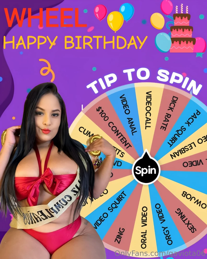 New wheel of my birthday it will be july 15 and i want you to 