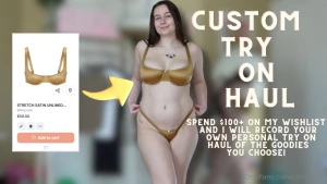 Custom try on hauls have you ever wanted to dress me up here is your